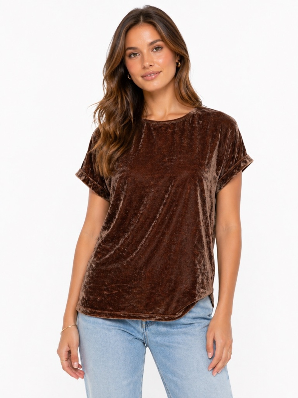 Madewell Oversized Gray/Brown Velvet Back Bow Tie Blouse Size‎ XXS